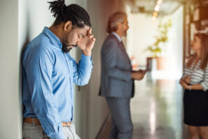 Male,Worker,Having,Headache.,Dark-haired,Office,Worker,Having,Headache,After